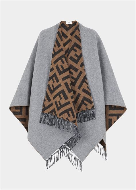 fendi scarf cashmere|fendi poncho women's.